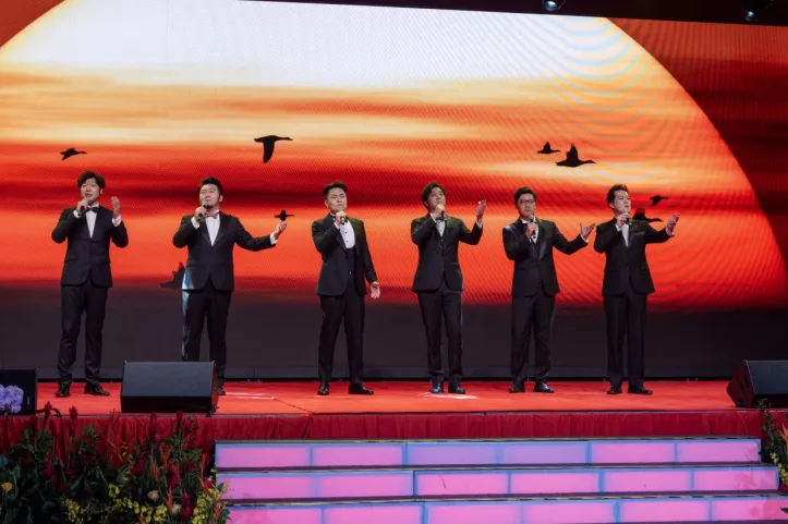 中国驻马来西亚大使馆庆祝中华人民共和国成立76周年招待会文艺演出现场