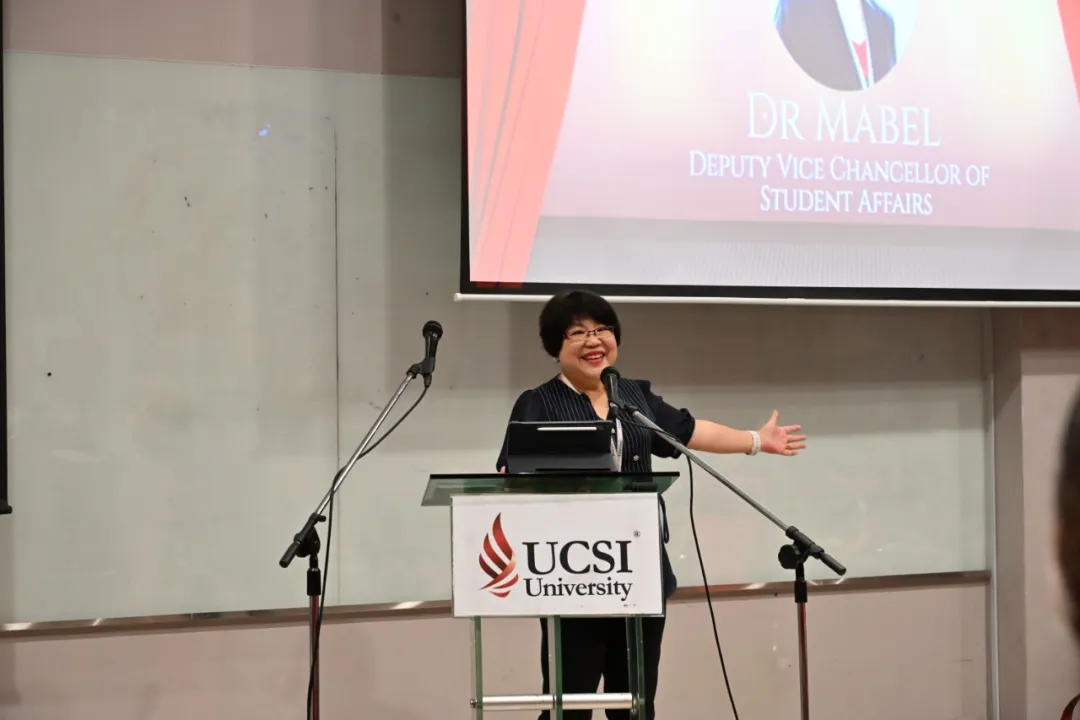 UCSI University副校长Dr Mabel Tan在UCSI Olympix颁奖典礼致辞